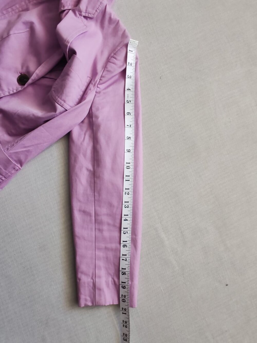 Talbots Petites Lilac Pink Cotton Stretch Blazer Jacket Size 2P 2 Petite - Picture 10 of 12